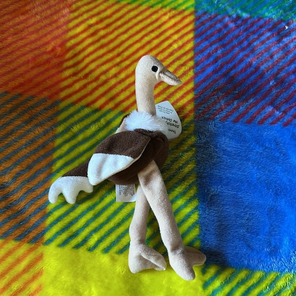 Ty Stretchy the Ostrich Teenie Beanie Baby